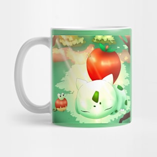 apples and frog sleeping Mug